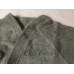 Badjas in badstof (450 g/m²) met kimonokraag in grijsgroen